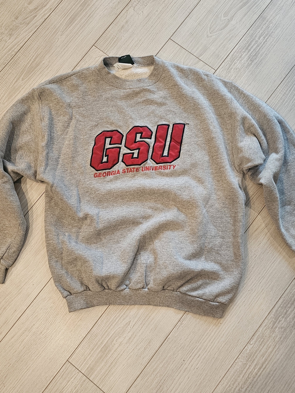 MV Sport Georgia State University Colleg Gray Crewneck Sweatshirt Size Large
